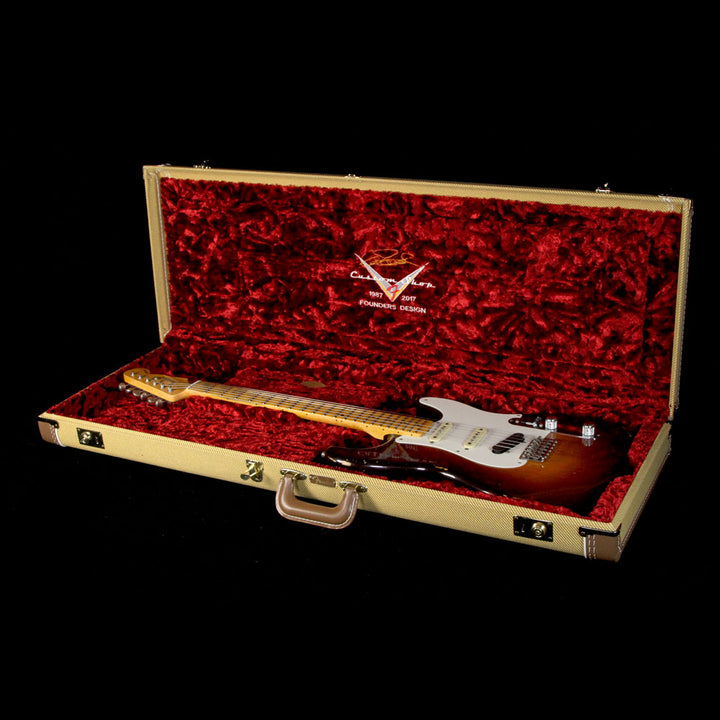 Fender Custom Shop Gene Baker Founders Design Stelecaster Electric Guitar Chocolate 3-Tone Sunburst