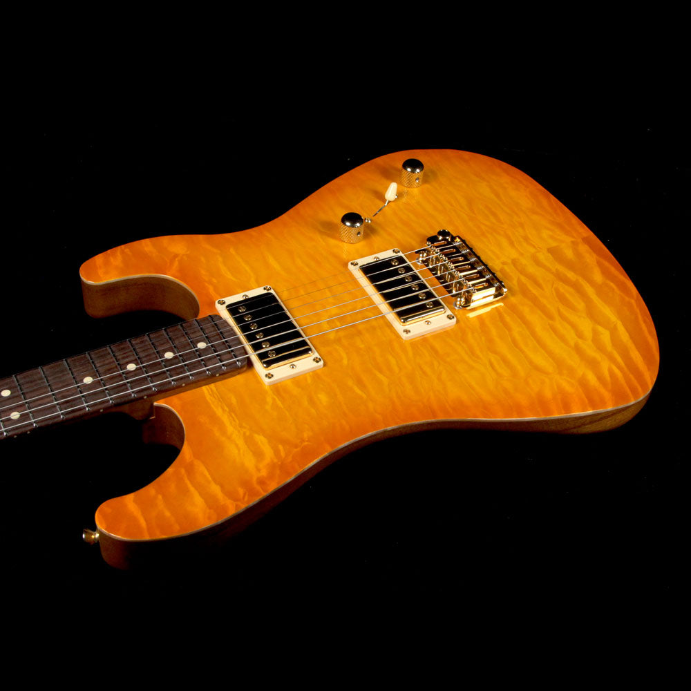 LSL Instruments XT2-DX Electric Guitar Transparent Amber — 5
