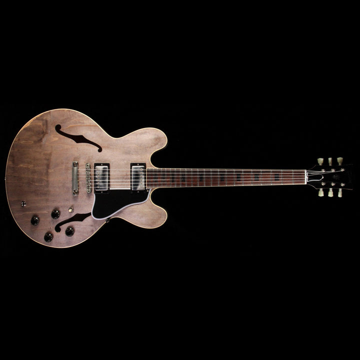 Gibson Memphis Limited Run Heavy-Aged ES-335 Block Electric Guitar Driftwood