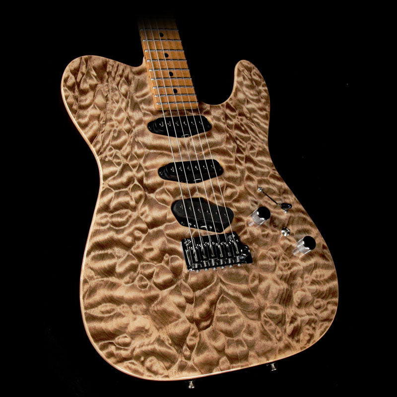 Tom Anderson Top T Special Electric Guitar Natural Mocha with Binding — 1