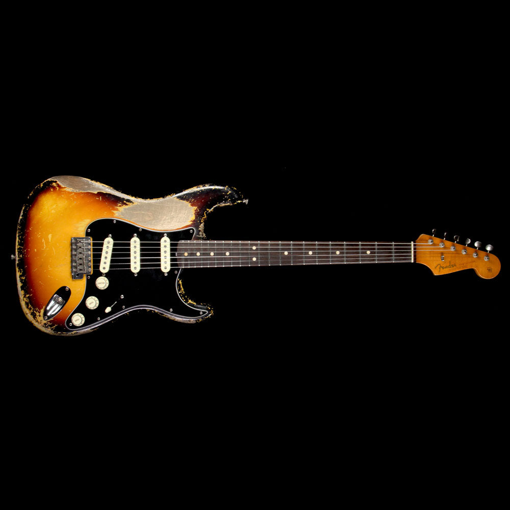 Used 2017 Fender Custom Shop Masterbuilt Dale Wilson 1963 Stratocaster Relic Electric Guitar 3-Tone Sunburst — 2