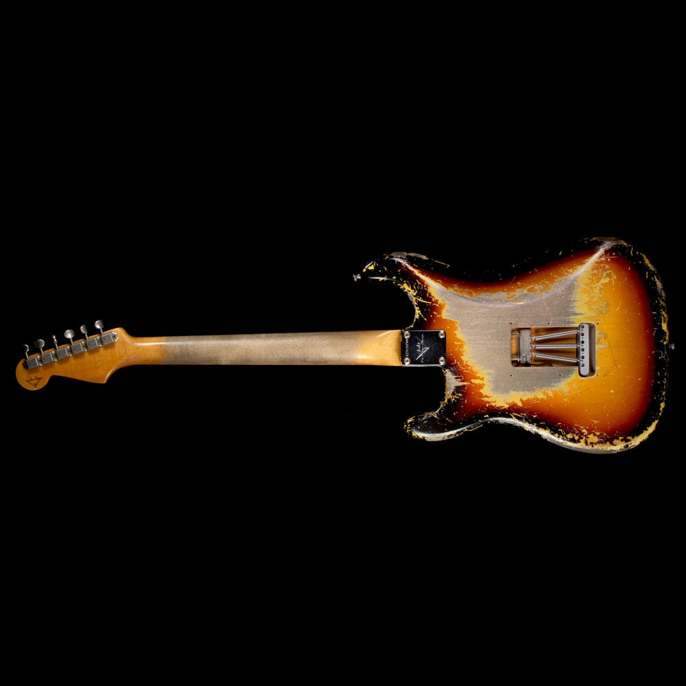 Used 2017 Fender Custom Shop Masterbuilt Dale Wilson 1963 Stratocaster Relic Electric Guitar 3-Tone Sunburst — 3