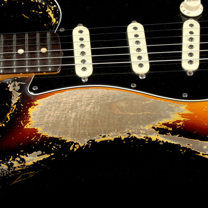 Used 2017 Fender Custom Shop Masterbuilt Dale Wilson 1963 Stratocaster Relic Electric Guitar 3-Tone Sunburst