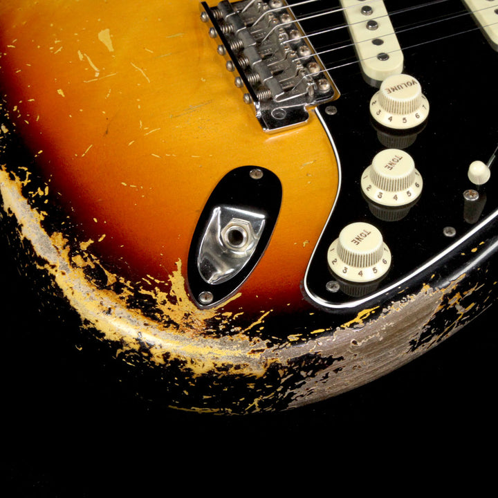 Used 2017 Fender Custom Shop Masterbuilt Dale Wilson 1963 Stratocaster Relic Electric Guitar 3-Tone Sunburst