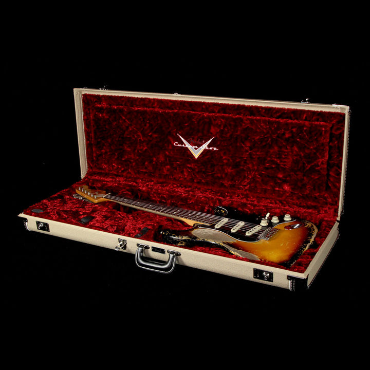 Used 2017 Fender Custom Shop Masterbuilt Dale Wilson 1963 Stratocaster Relic Electric Guitar 3-Tone Sunburst
