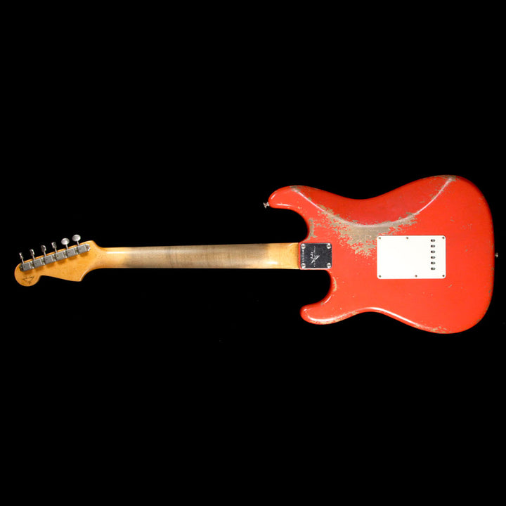 Used 2017 Fender Custom Shop Masterbuilt Dale Wilson 1961 Stratocaster Relic Electric Guitar Fiesta Red