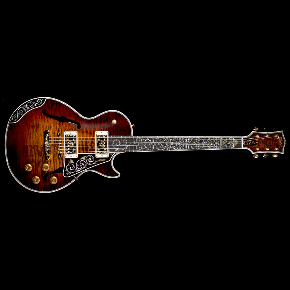 Gibson Custom Shop Bella Voce Les Paul 5A Quilt Top Electric Guitar Vanessa Brown — 2