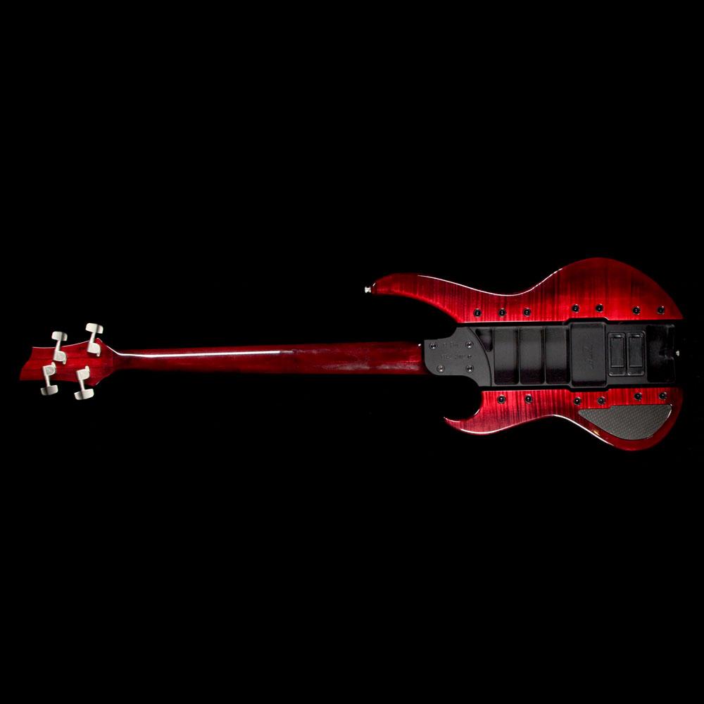 Eye's Bass EBG-2 Big Mama Aluminum Body Electric Bass Transparent Red — 3