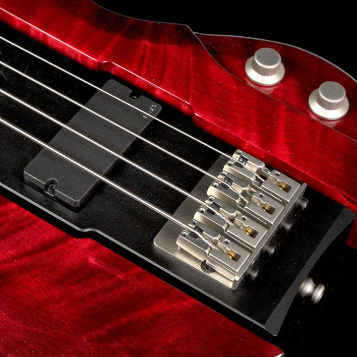 Eye's Bass EBG-2 Big Mama Aluminum Body Electric Bass Transparent Red