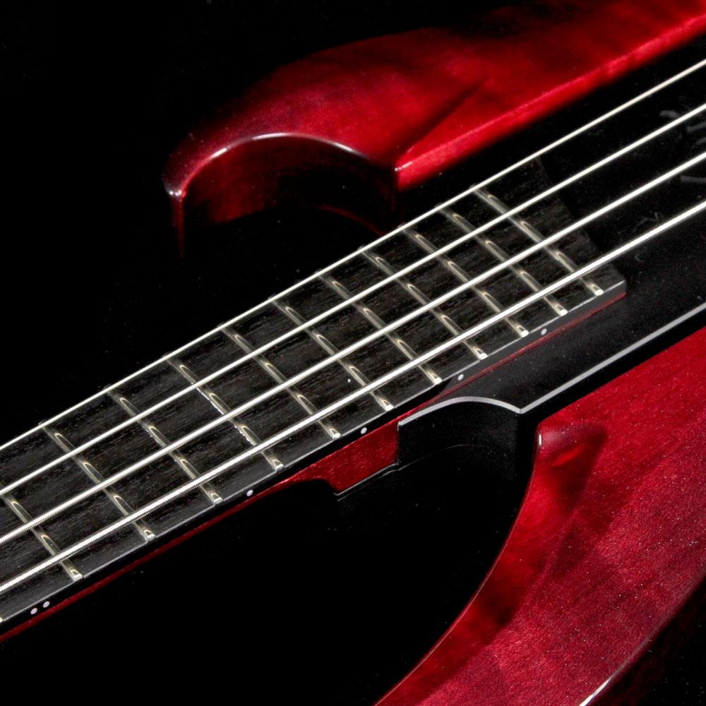 Eye's Bass EBG-2 Big Mama Aluminum Body Electric Bass Transparent Red — 6