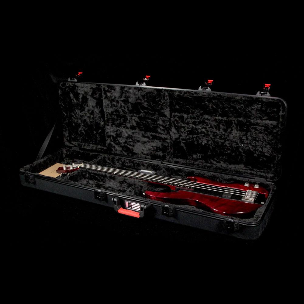 Eye's Bass EBG-2 Big Mama Aluminum Body Electric Bass Transparent Red — 8
