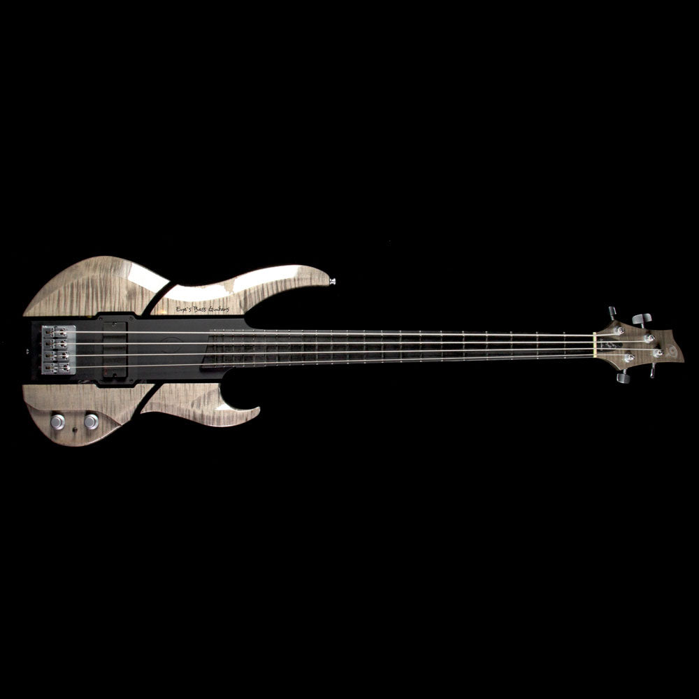 Eye's Bass EBG-3 Mercury 4 Aluminum Body Electric Bass Transparent Ebony — 2