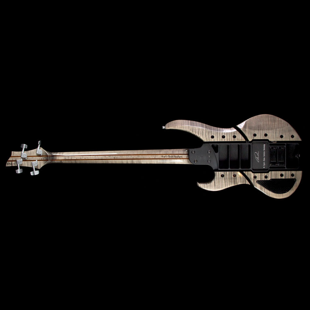 Eye's Bass EBG-3 Mercury 4 Aluminum Body Electric Bass Transparent Ebony — 3