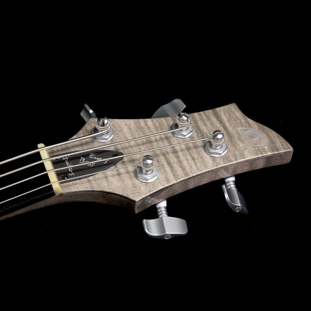 Eye's Bass EBG-3 Mercury 4 Aluminum Body Electric Bass Transparent Ebony — 4