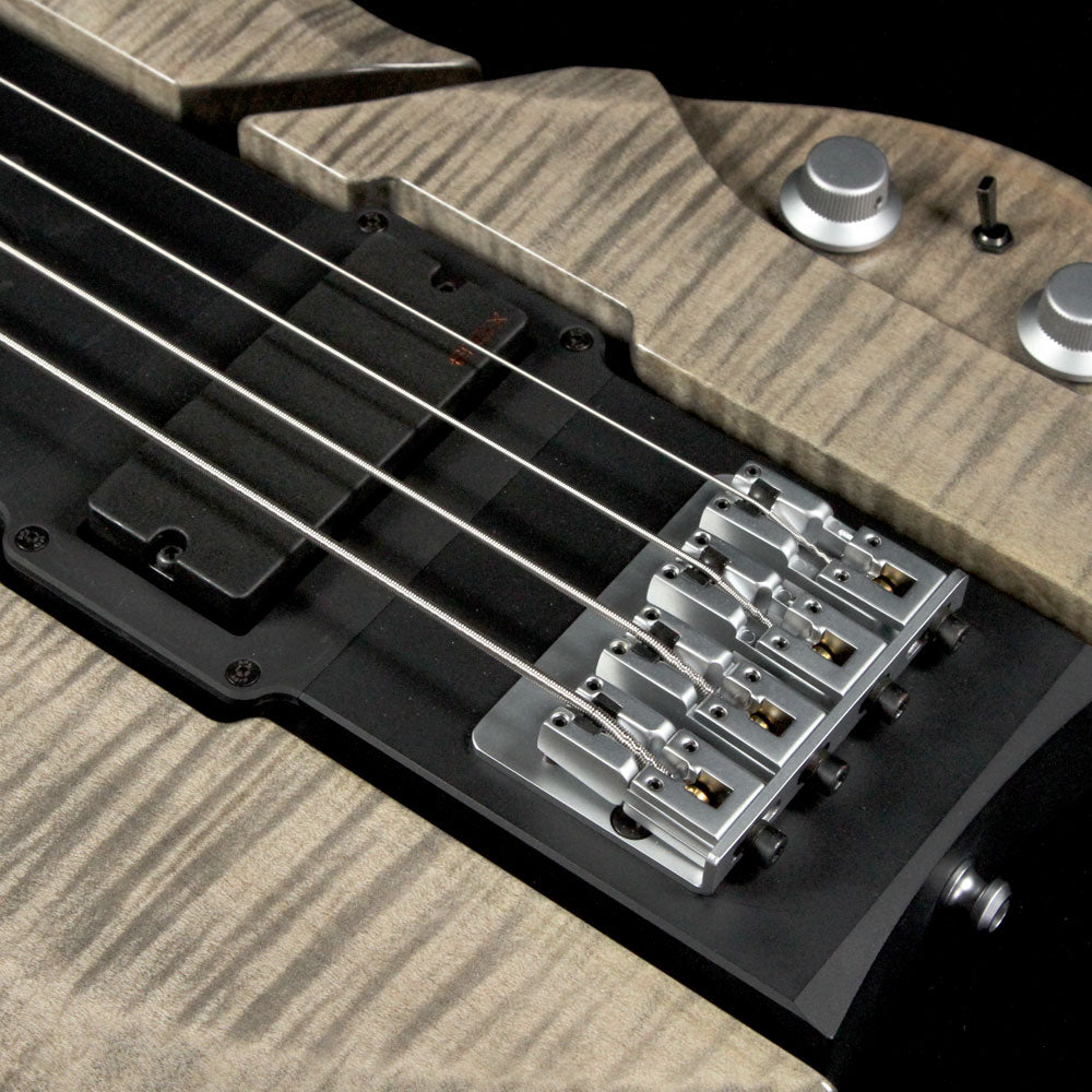 Eye's Bass EBG-3 Mercury 4 Aluminum Body Electric Bass Transparent Ebony — 6