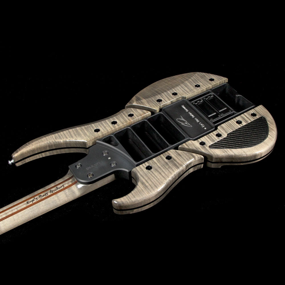 Eye's Bass EBG-3 Mercury 4 Aluminum Body Electric Bass Transparent Ebony — 7