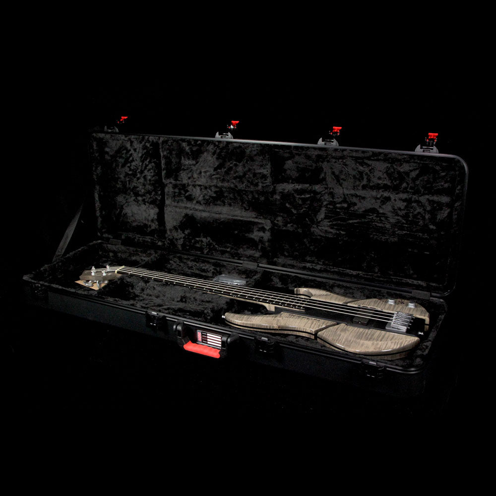 Eye's Bass EBG-3 Mercury 4 Aluminum Body Electric Bass Transparent Ebony — 8