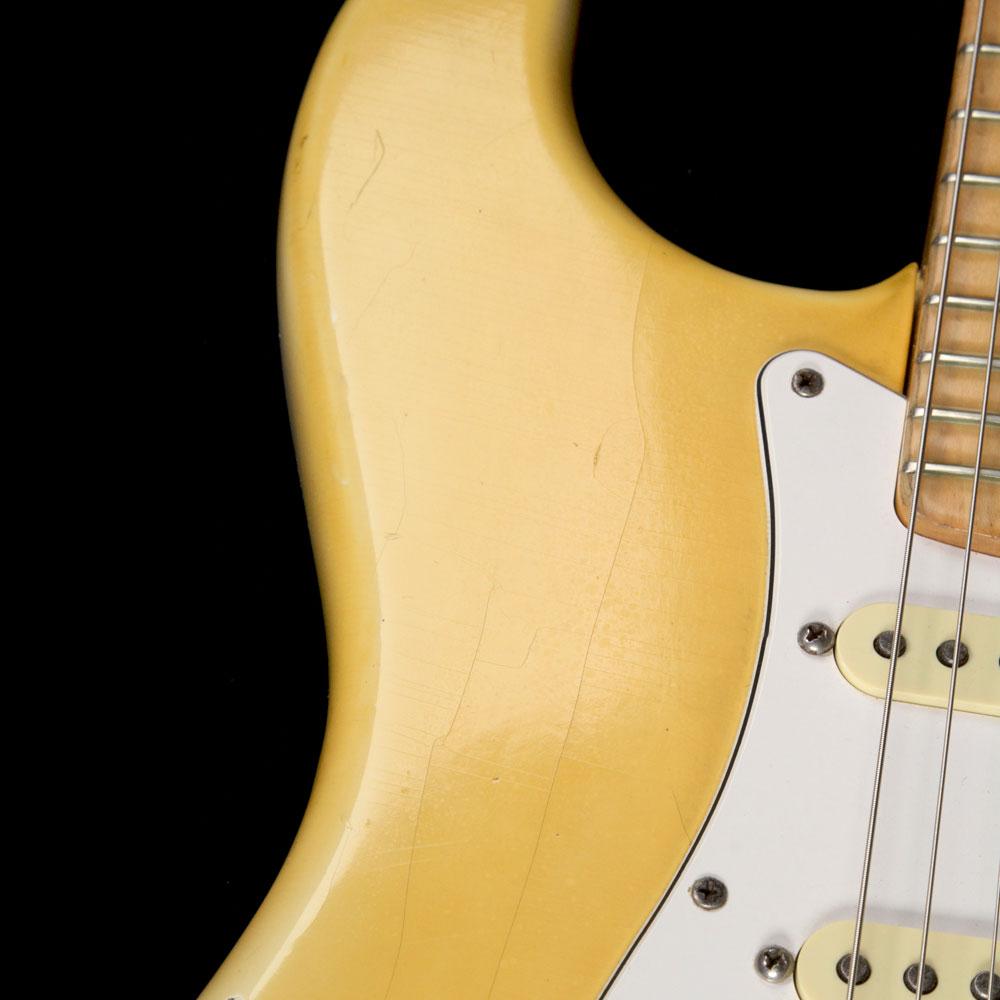Used 1974 Fender Billy Corgan Owned Stratocaster Electric Guitar Yellow — 7