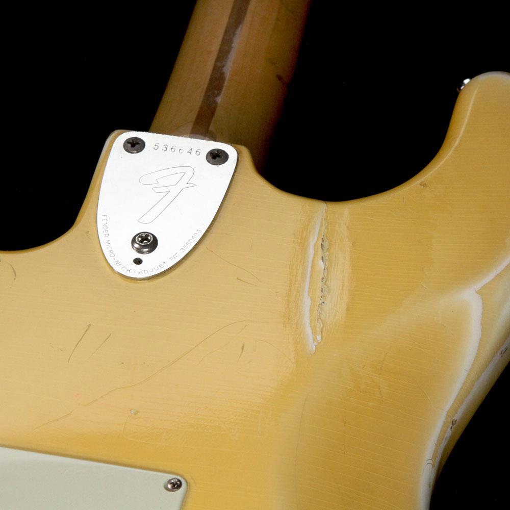 Used 1974 Fender Billy Corgan Owned Stratocaster Electric Guitar Yellow — 8