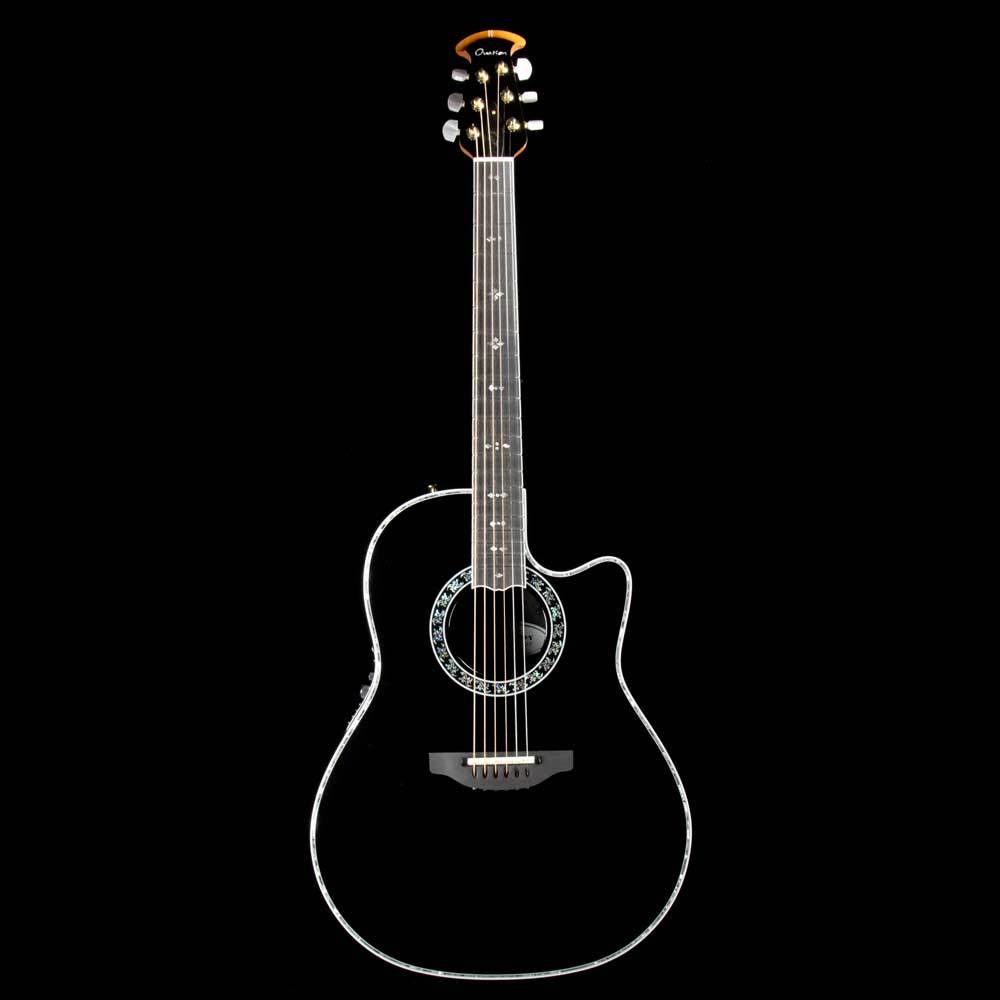 Ovation Custom Legend Deep Contour Acoustic-Electric Black — 2