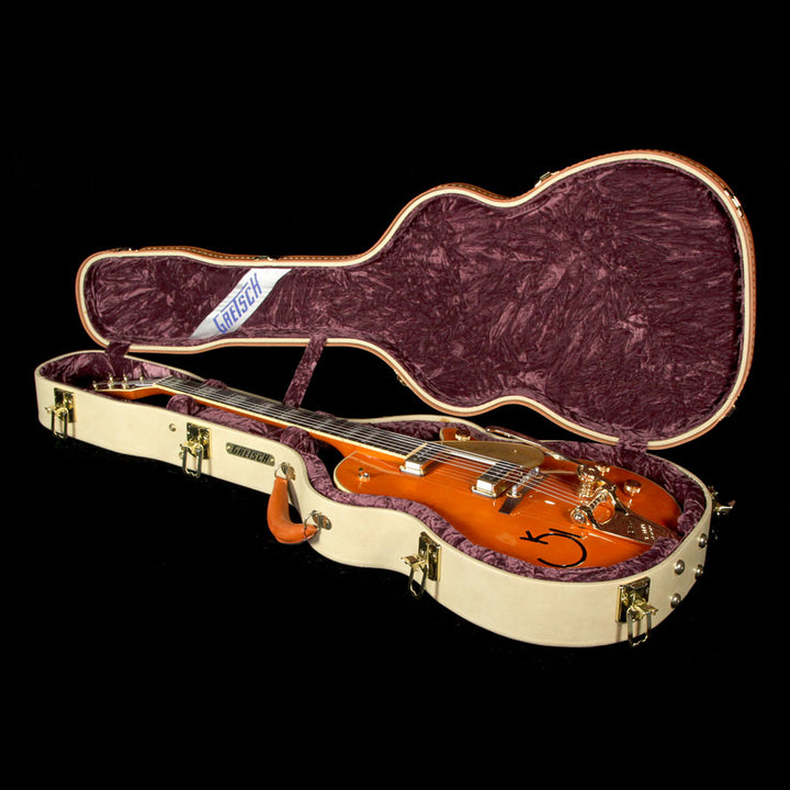 Used Gretsch G6121-1955 Chet Atkins Electric Guitar Tangerine with Leather Trim
