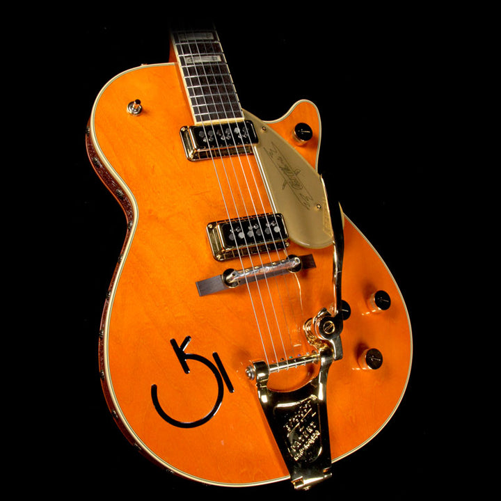 Used Gretsch G6121-1955 Chet Atkins Electric Guitar Tangerine with Leather Trim