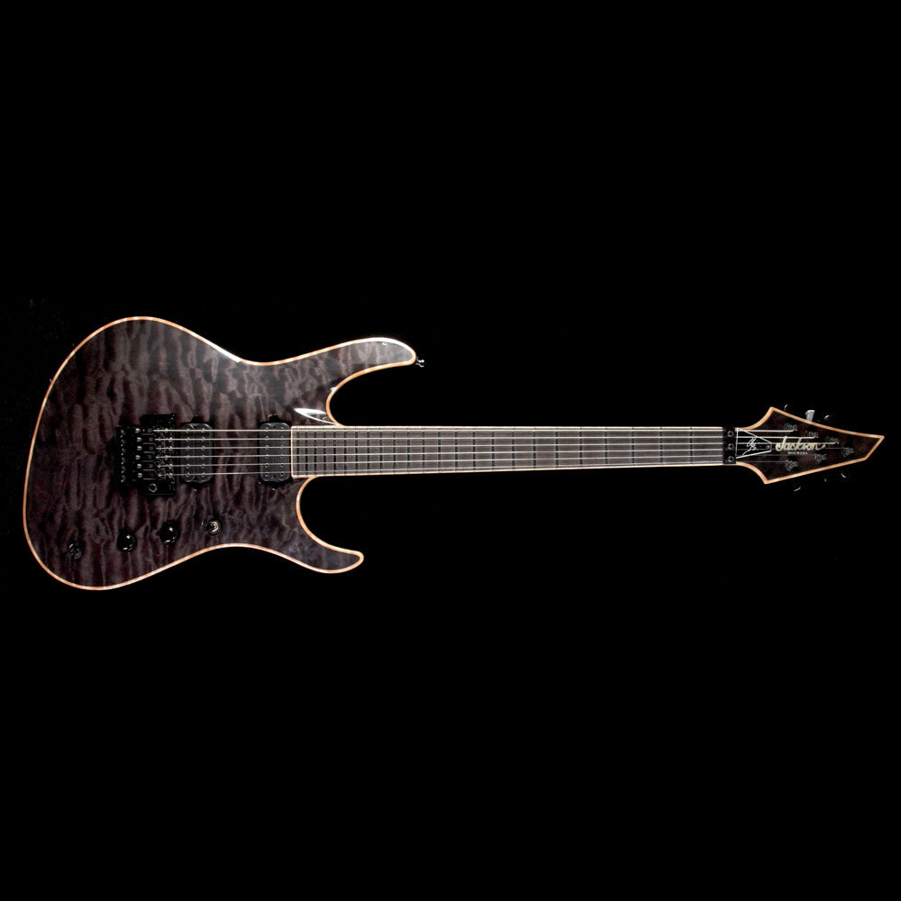 Used Jackson USA Signature Chris Broderick Soloist 6 Electric Guitar Transparent Black — 2