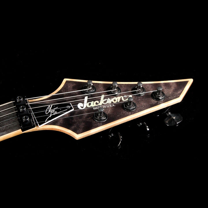 Used Jackson USA Signature Chris Broderick Soloist 6 Electric Guitar Transparent Black