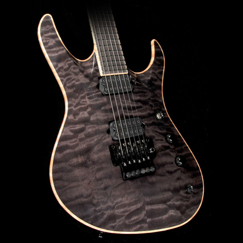 Used Jackson USA Signature Chris Broderick Soloist 6 Electric Guitar Transparent Black — 1