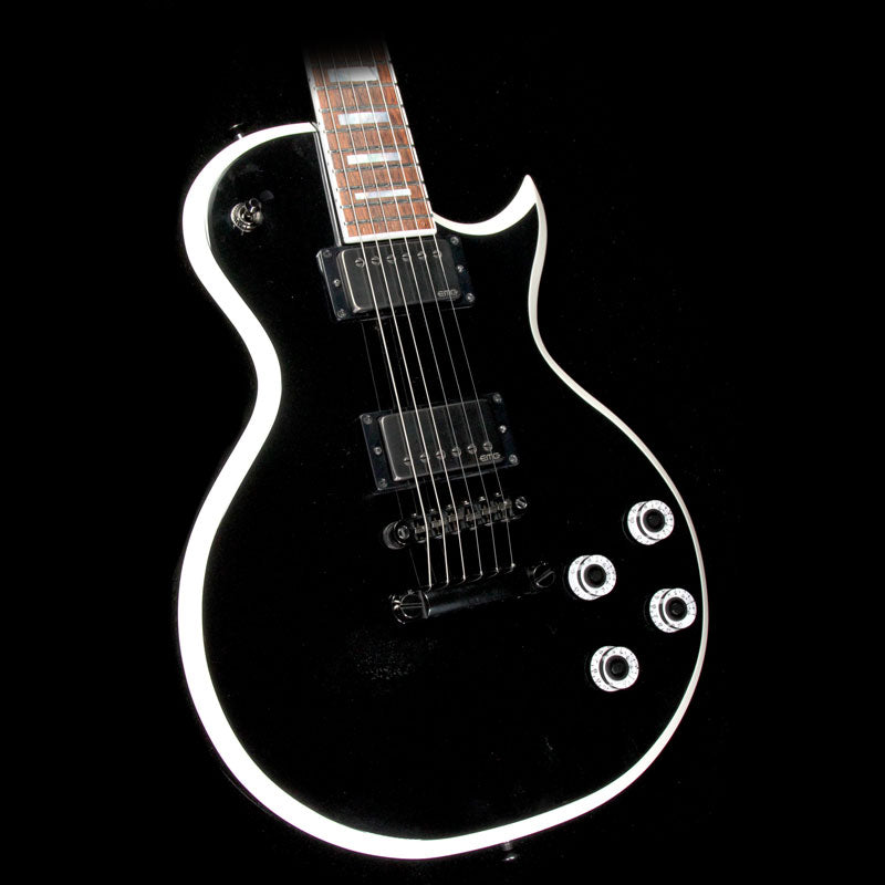 Used Jackson USA Signature Marty Friedman MF-1 Electric Guitar Black with White Bevel — 1