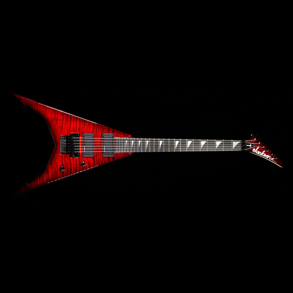 Used Jackson USA Signature Corey Beaulieu King V KV6 Electric Guitar Transparent Red Burst — 2