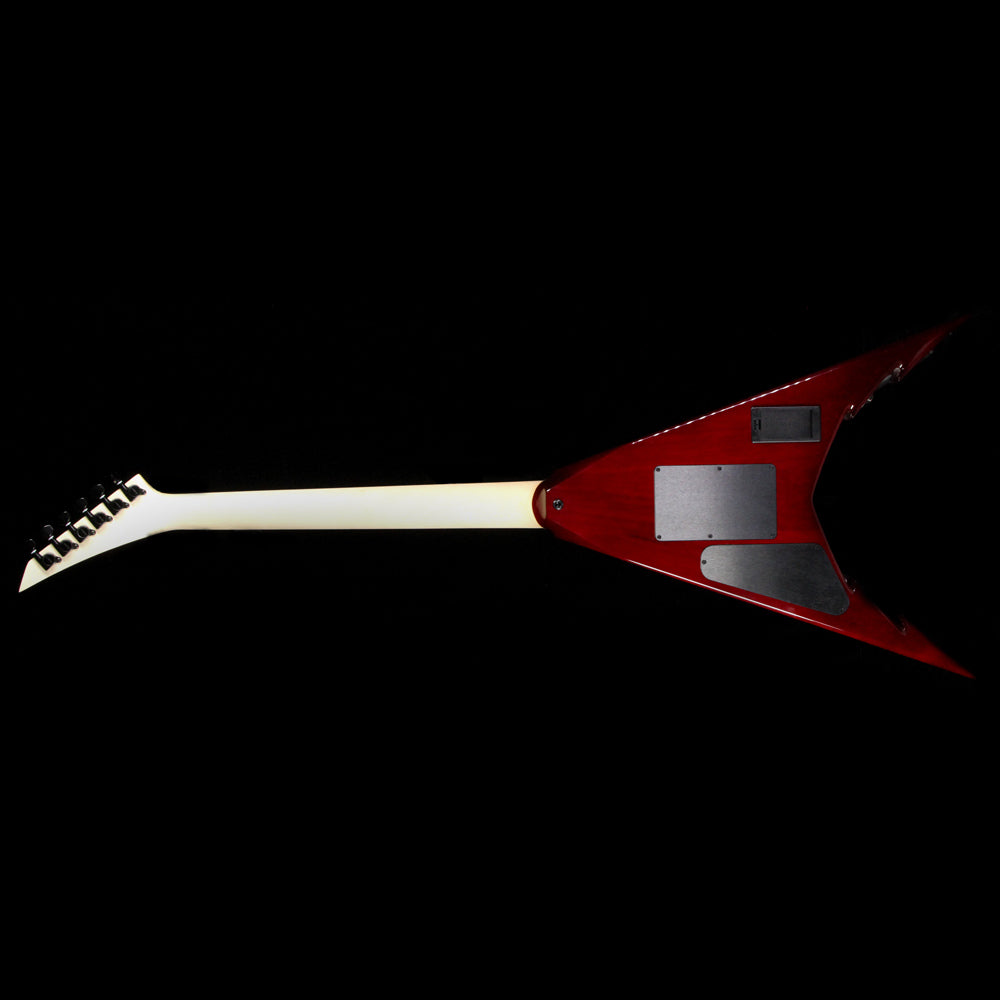Used Jackson USA Signature Corey Beaulieu King V KV6 Electric Guitar Transparent Red Burst — 3