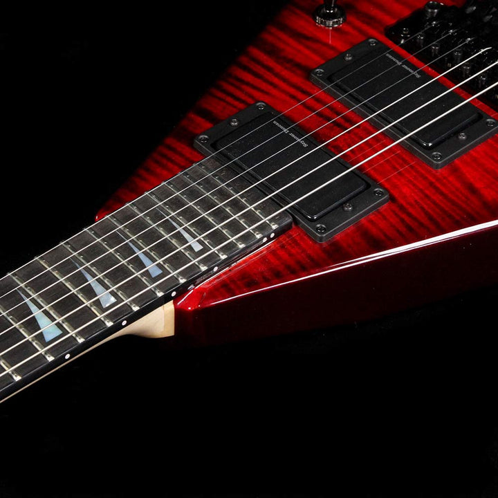 Used Jackson USA Signature Corey Beaulieu King V KV6 Electric Guitar Transparent Red Burst