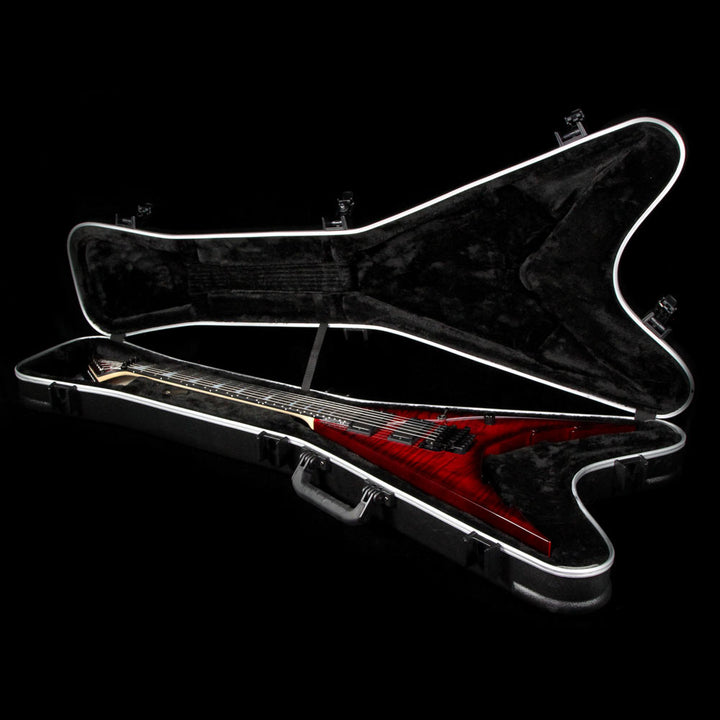 Used Jackson USA Signature Corey Beaulieu King V KV6 Electric Guitar Transparent Red Burst