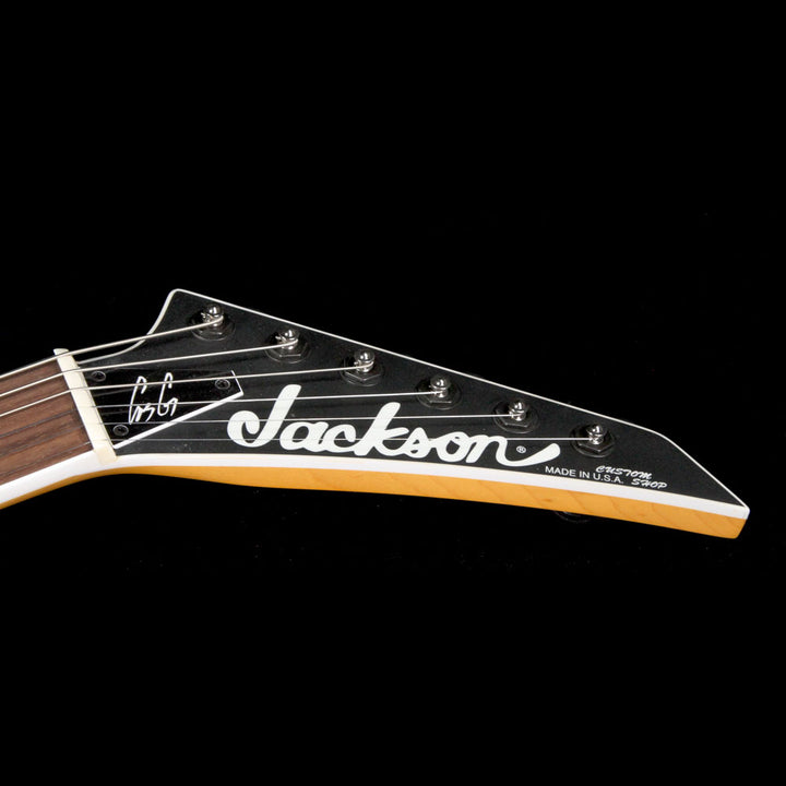 Used Jackson USA Signature Gus G. Star Electric Guitar Satin Black with White Pinstripes