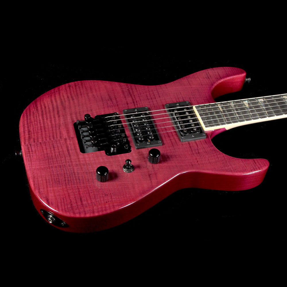 Used 2016 Jackson Custom Shop Soloist SL2H FMT Electric Guitar Transparent Purple — 7