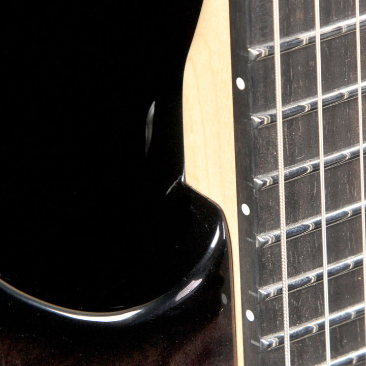 Used 2017 Jackson Custom Shop Dinky QMT Electric Guitar Transparent Black