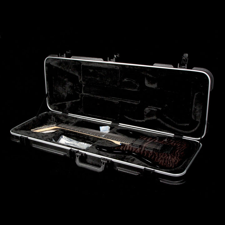 Used 2017 Jackson Custom Shop Dinky QMT Electric Guitar Transparent Black