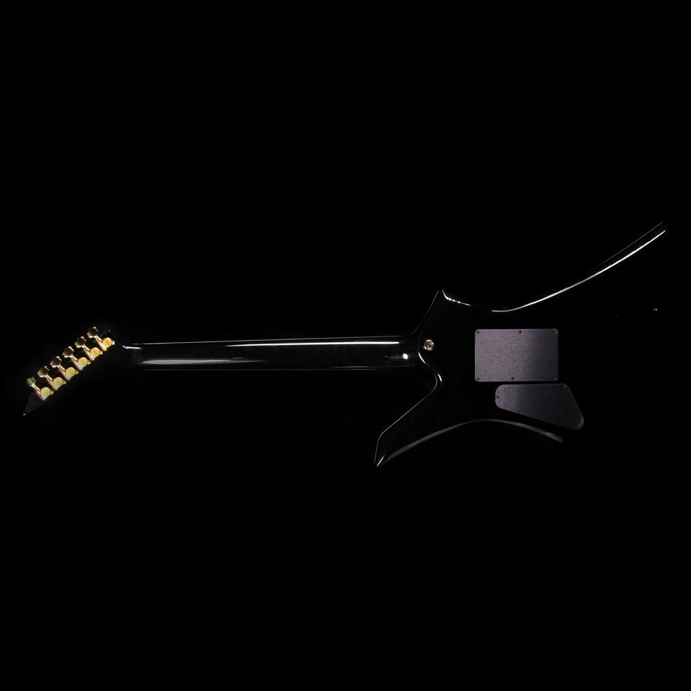 Used 2016 Jackson Custom Shop KE2 Kelly Electric Guitar Flat Top Transparent Black — 3