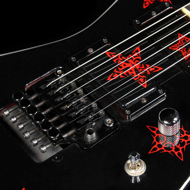 Used 2008 Jackson Custom Shop Kelly Electric Guitar Red Stars Graphics by Daneen Bronson