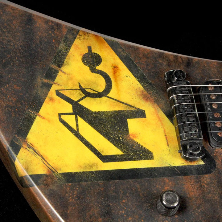 Used Jackson Custom Shop Kelly Electric Guitar Tetanus Artwork by Brian Bock