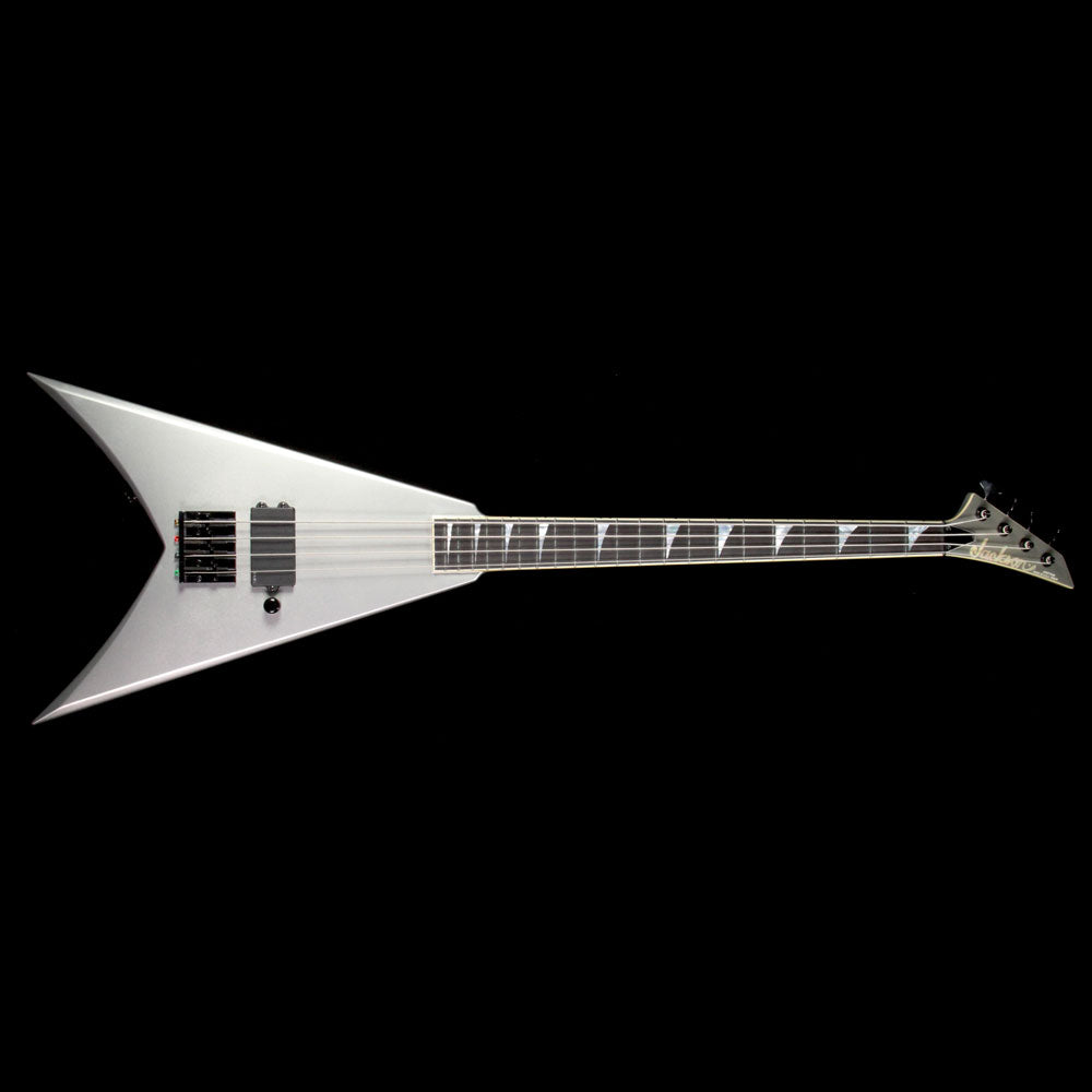 Used Jackson Custom Shop King V Electric Bass Guitar Quicksilver — 3