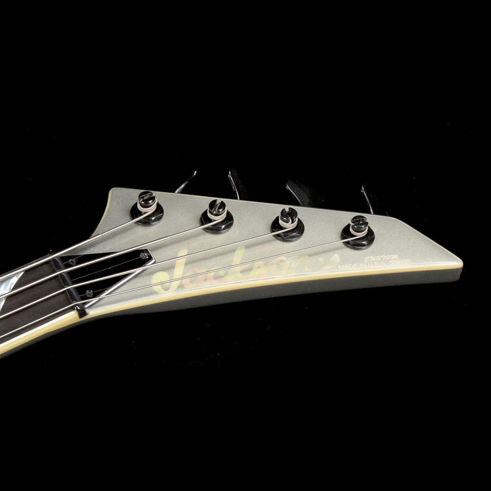 Used Jackson Custom Shop King V Electric Bass Guitar Quicksilver — 5