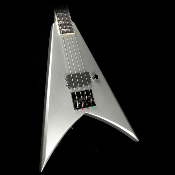 Used Jackson Custom Shop King V Electric Bass Guitar Quicksilver