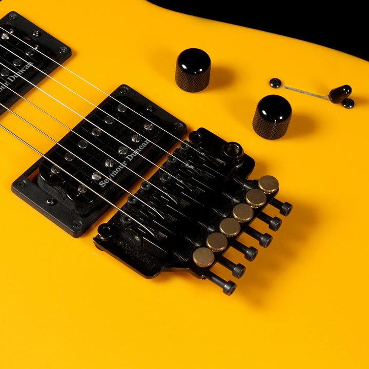 Used 2014 Jackson Custom Shop 30th Anniversary 1984 Soloist Prototype Electric Guitar Yellow Pearl
