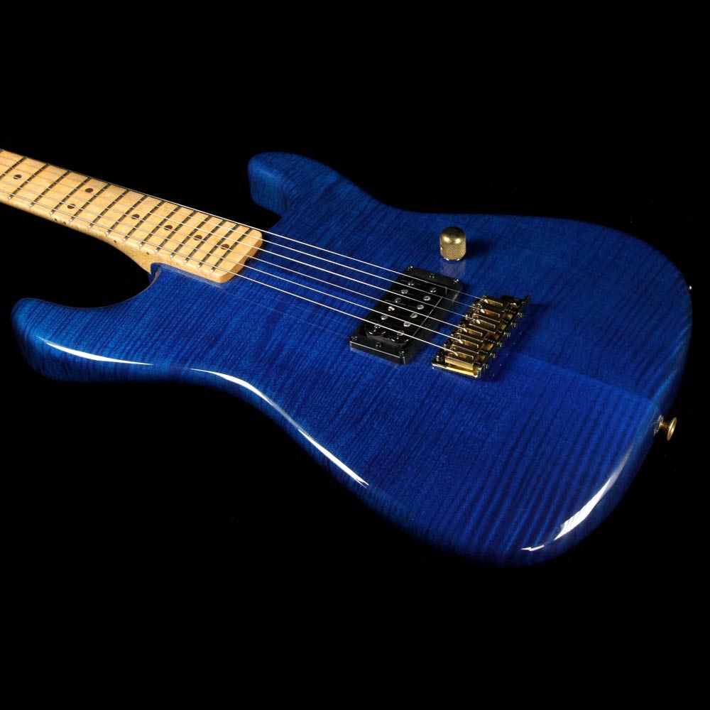 Used 2007 Charvel Custom Shop San Dimas 1H FR Electric Guitar Transparent Candy Blue — 5