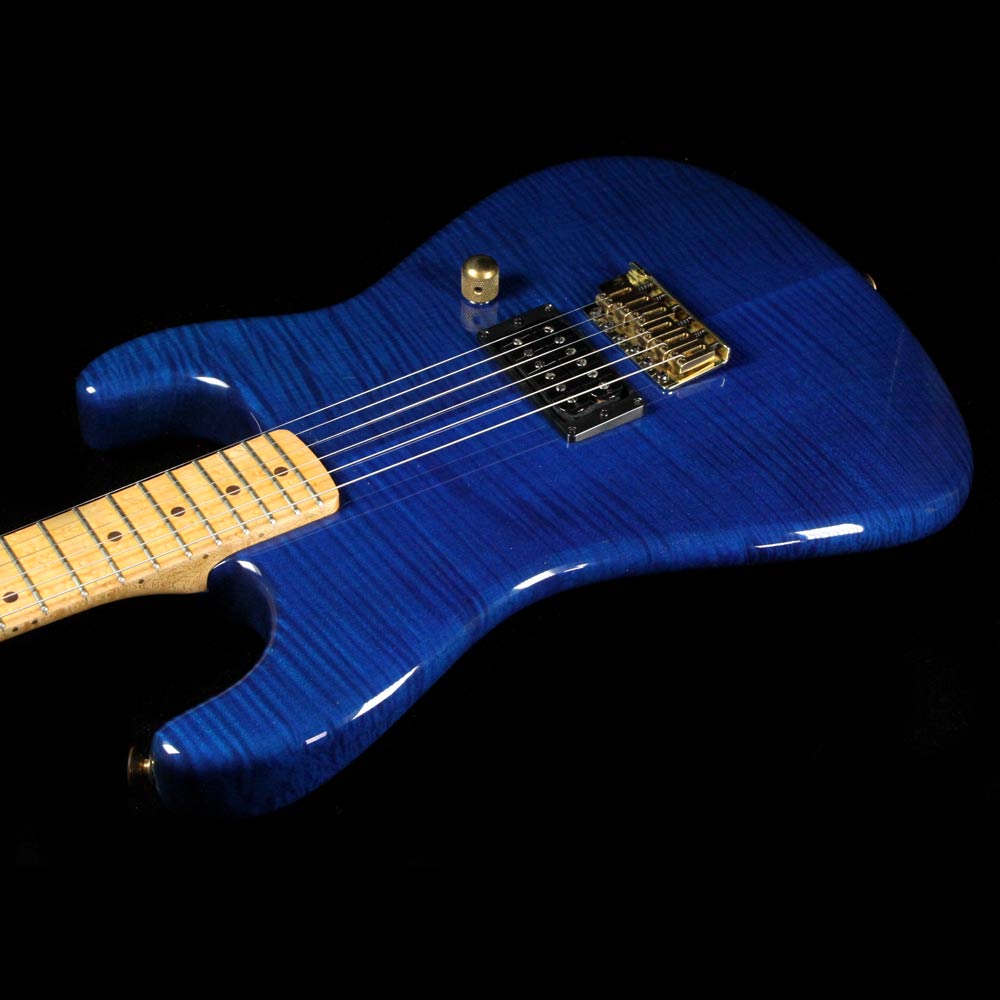 Used 2007 Charvel Custom Shop San Dimas 1H FR Electric Guitar Transparent Candy Blue — 6