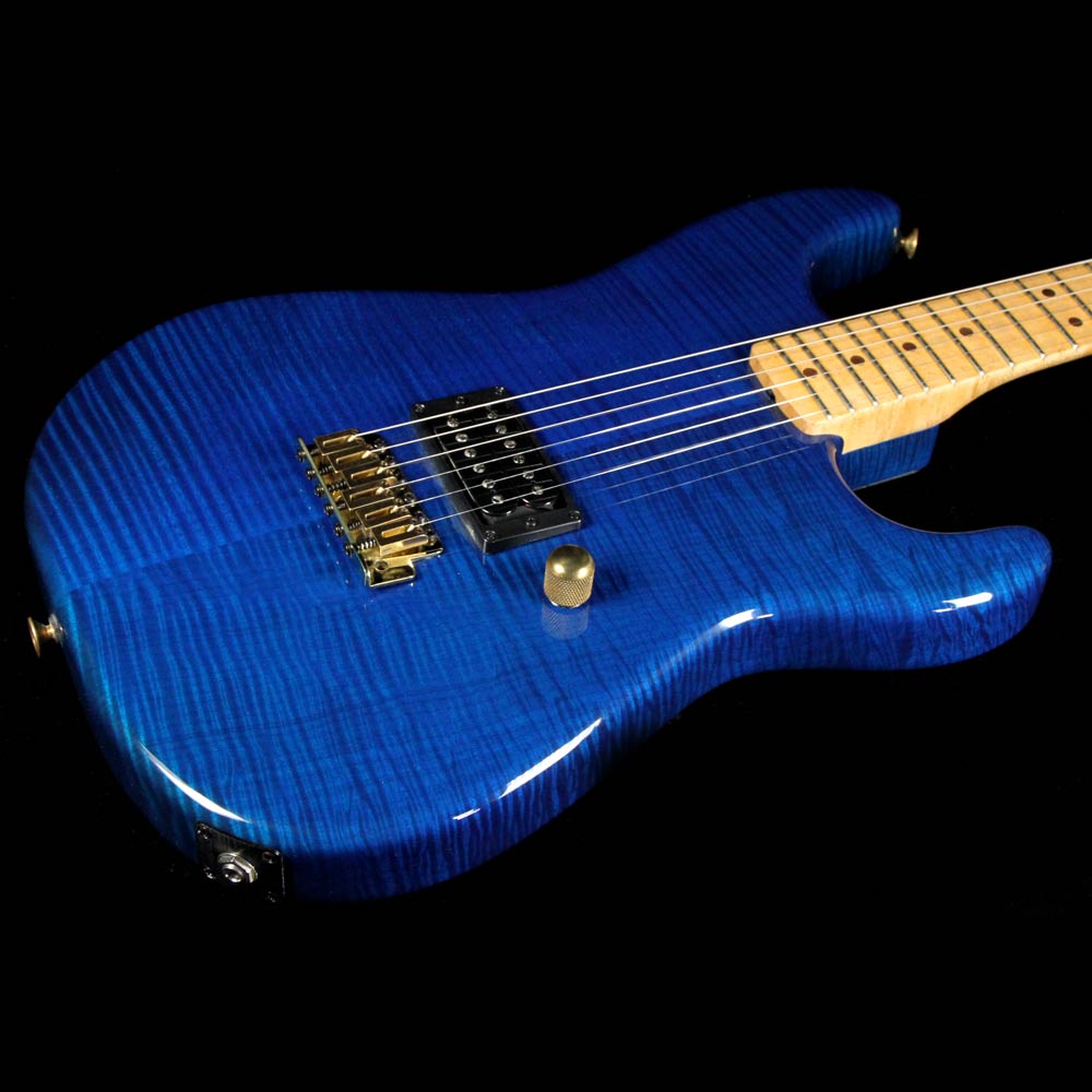 Used 2007 Charvel Custom Shop San Dimas 1H FR Electric Guitar Transparent Candy Blue — 7