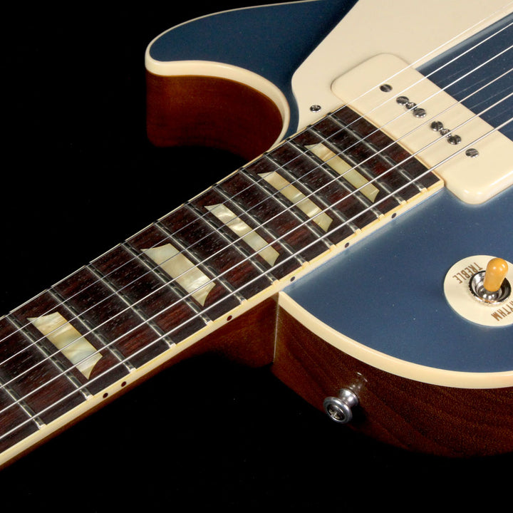 Used 2014 Gibson Custom Shop 1954 Les Paul Reissue Wildwood Featherweight Electric Guitar Pelham Blue