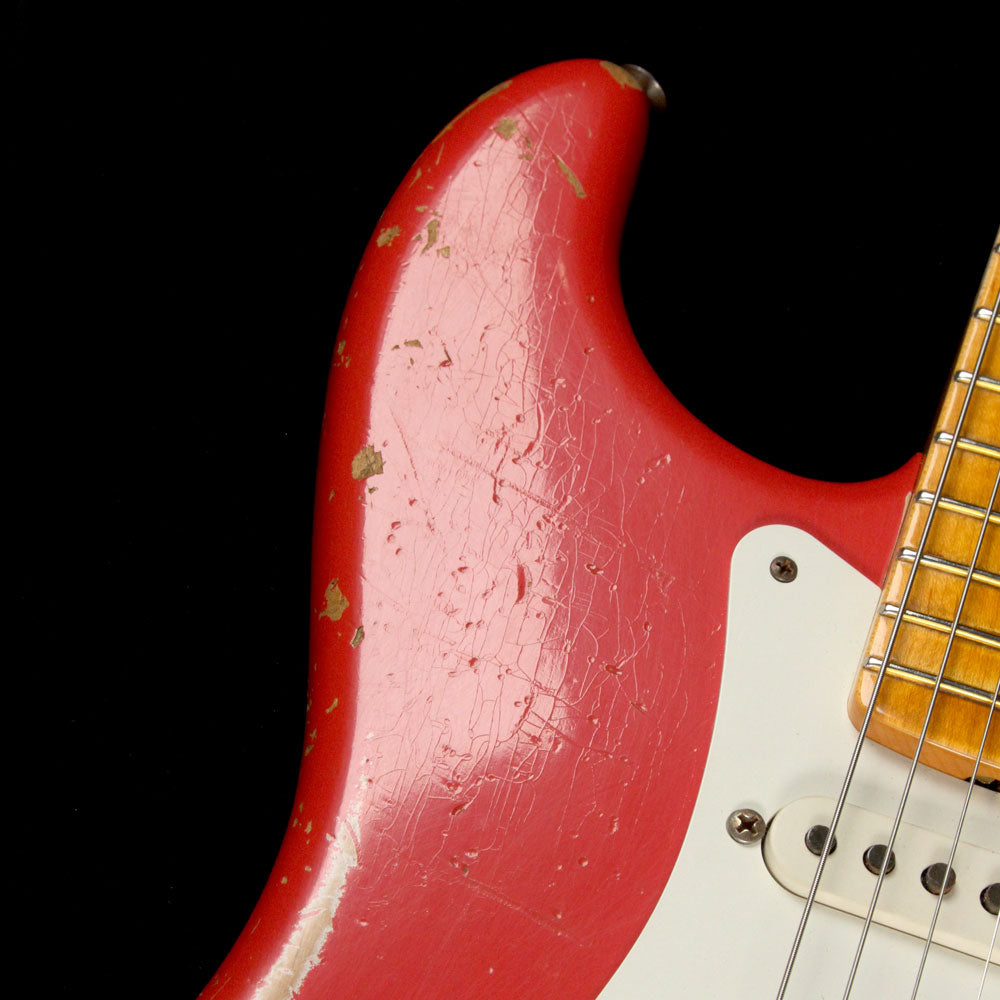 Used 2013 Fender Custom Shop Wildwood 10 '57 Stratocaster Electric Guitar Fiesta Red Heavy Relic — 5